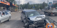 ДТП в Университетском. Скриншот видео Госавтоинспекции Иркутска - Irk.Ru