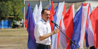 Вениамин Кондратьев принял участие в открытии спортивного комплекса в Ленинградском муниципальном округе - Департамент информационной политики