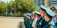 В Главном управлении МЧС России по Краснодарскому краю состоялось торжественное построение - МЧС