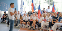 Олимпийский чемпион Александр Легков провел зарядку в рязанском Лесопарке - RyazPressa.Ru