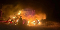 В Шпаковском округе пожарные потушили трактор, загоревшийся во время движения - ИА Победа 26