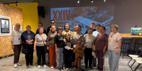 Экскурсия по выставке "Шахтерский характер" для гостей Специальной библиотеки Кузбасса для незрячих и слабовидящих. - Музейно-выставочный центр