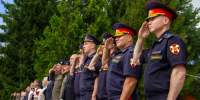 В ОМОН «Русич» Главного управления Росгвардии по Московской области состоялось торжественное мероприятие, посвящённое 32-й годовщине со Дня образования отряда - Росгвардия