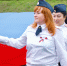 В Великих Луках развернули флаг России у древних стен, но полету помешал ветер - Pln-Pskov.Ru