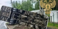 Прокуратура проверит, почему автобус с пассажирами оказался на боку - SyasNews.Ru