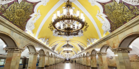 На одной из старейших станций метро Москвы обрушилась массивная лепнина - MosRegToday.Ru