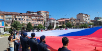 В Дагестане росгвардейцы приняли участие в праздновании Дня Государственного флага - Росгвардия