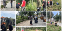 В городе Клинцы прошли масштабные субботники — жители и трудовые коллективы объединились, чтобы сделать город чище и уютнее.. - Администрация г. Клинцы
