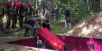 В деревне Змейско совершен чин погребения останков павших воинов Великой Отечественной войны - Новгородская епархия