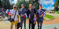 Росгвардейцы Марий Эл провели патриотическую акцию в День Государственного флага Российской Федерации - Росгвардия
