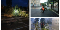Убирать упавшие деревья и откачивать воду продолжают на улицах Иркутска - КП-Иркутск