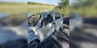 Пожар на рыбалке в хуторе Золотаревка: автомобиль загорелся из‑за неисправности проводки, огонь охватил 100 кв. м - Ростов161