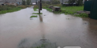 Залитые гаражи и "Галина" в воде: кадры из районов Сахалина во время мощного циклона - News.Astv.Ru