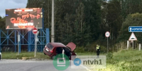 В Апатитах машина наехала на дорожный знак. Пострадали трое - SeverPost.ru