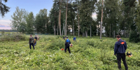 Субботник на кладбище - Сабинский район