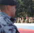 В День Государственного флага на территории Саратовского военного института Росгвардии военнослужащие и сотрудники ведомства растянули огромный триколор - Росгвардия