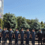 В Махачкале прошло торжественное поднятие флага России - МЧС
