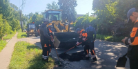 В городе продолжаются ремонтные работы по восстановлению дорожного полотна - Администрация г. Королёв
