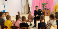 В Сыктывкаре офицер Росгвардии провел тематическое занятие для дошкольников - Росгвардия