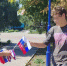 Росгвардейцы поздравили граждан с Днем Российского флага в Бердянске - Росгвардия