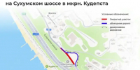 Автомобили направили по новой схеме на Сухумском шоссе в Сочи - Газета Краснодарские известия