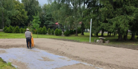 Спортивная площадка в посёлке Петрово находится в высокой степени готовности - Единая Россия