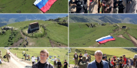 В День Государственного флага Российской Федерации в Ингушетии прошла уникальная патриотическая акция - Министерство по внешним связям, национальной политике, печати и информации