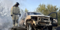 В Верхней Татарке пламя уничтожило авто и сухую траву - МЧС Ставропольского края