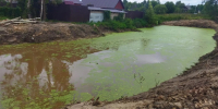 В деревне Савино благоустроили  пожарный водоем - Калининский район
