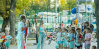 В Парке Пионеров вновь прошла «Летняя школа талантов». - Город Курск