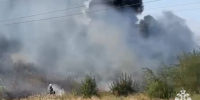 В Северной Осетии спасли склады, потушив пожар на трех гектарах сухостоя - Комсомольская Правда