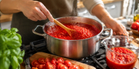 Томатный соус на зиму за 20 минут: в 3 раза вкуснее дорогого «Краснодарского» из магазина — гости не верят, что это домашняя заготовка - Pg11.Ru