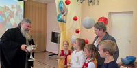 Клирик Выксунского благочиния принял участие в празднике Яблочного Спаса в детском саду - Выксунская епархия