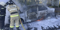 В Тульской области горел автомобиль - ГТРК