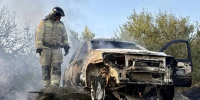 В Верхней Татарке в пожаре, уничтожившем авто и траву, пострадал мужчина - ИА Победа 26