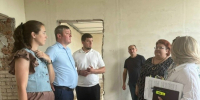 «Партийный десант» проверил ход капитального ремонта в козельской школе - Газета Козельск