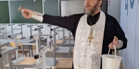 Клирик Нижегородского благочиния освятил гимназию №13 - Нижегородская епархия