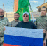 В Адыгейске прошла акция «Цвета единства» в поддержку военнослужащих.. - Город Адыгейск