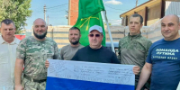 В Адыгейске прошла акция «Цвета единства» в поддержку военнослужащих.. - Город Адыгейск