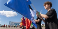 В Калуге в рамках финала чемпионата «Профессионалы» состоялась масштабная патриотическая акция - Калужский перекрёсток