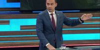 Юрий Афонин. Кадр съемки «Россия 1» - Пульс Хакасии