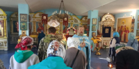 В преддверии праздника Успения Пресвятой Богородицы в храме первоверховных апостолов Петра и Павла с. Шаркан - Глазовская Епархия