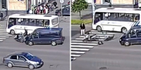 Мотоциклиста жестко сбили в Петрозаводске, когда он пропускал пешехода - Gubdaily.Ru
