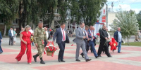 День города. Возложение цветов - Дом Культуры