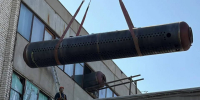 На котельной в Волгограде краном через окно установили новый котел - Газета Городские вести