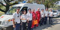 Госавтоинспекторы Новороссийска и Крымского района совместно со специалистами скорой медицинской помощи провели межрайонную акцию «Безопасная дорога в отпуск» - Город-герой Новороcсийск