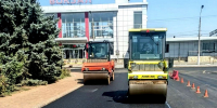 В Волжском на Привокзальной площади завершены работы по обновлению дорожного полотна - Администрация г. Волжский