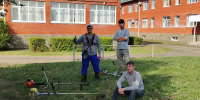 В Адыгее сотрудники Росатома благоустроили территорию возле школы-интерната - Советская Адыгея