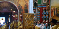 Божественная литургия Архиерейским чином в Казанском соборе Лебедяни - Елецкая епархия