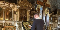 На собранные средства прихожан написана икона святого преподобного Паисия Святогорца (фото) - Подворье Сербской Православной Церкви